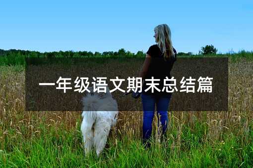一年级语文期末总结篇