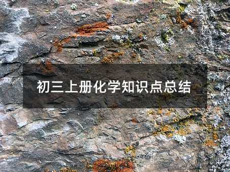 �����ϲữѧ֪ʶ���ܽ�